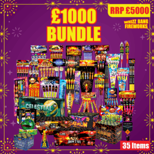 £1000 Bundle | 35 Firework Pre-Made Bundle |  WhizzBang Fireworks