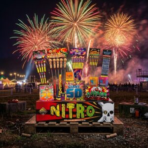 Nitro Crate | 37 Piece Selection Box | Diamond Fireworks