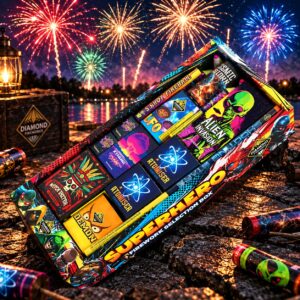Superhero | 23 Piece Selection Box | Diamond Fireworks