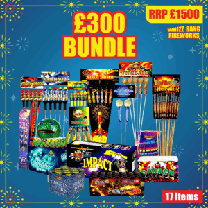 £300 Bundle | 17 Firework Pre-Made Bundle |  WhizzBang Fireworks