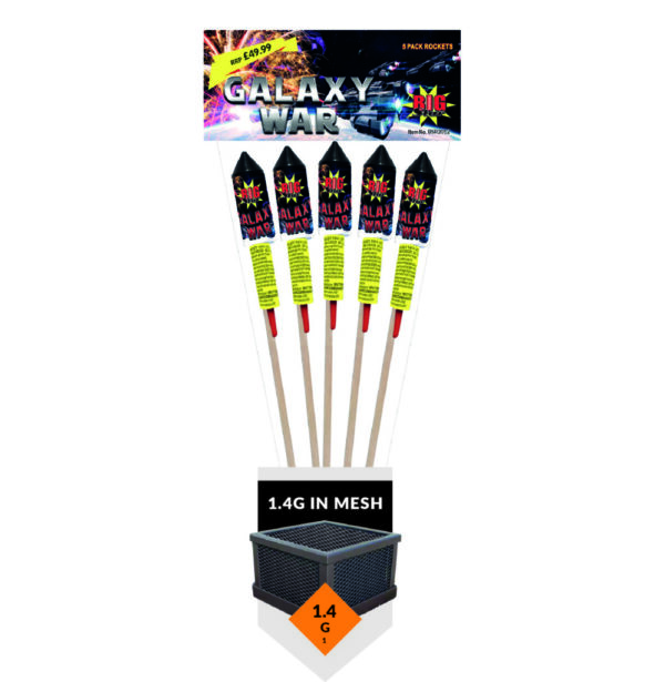 Galaxy War | 5 Rocket Pack | Big Star Fireworks