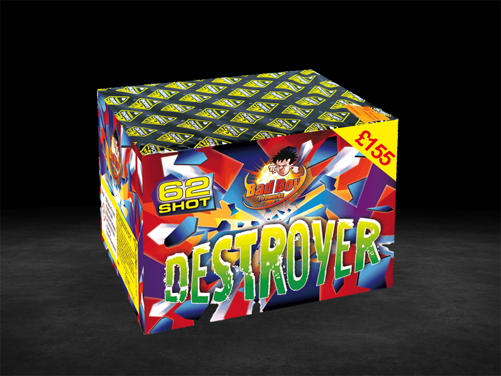 62 Inch Firework Destroyer | 62 Shot Barrage | Diamond Fireworks