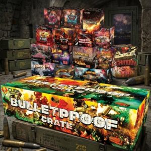 Bulletproof Crate | 32 Piece Selection Box | Cube Fireworks