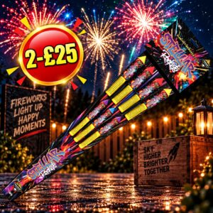 Stellar | 7 Rocket Pack | Diamond Fireworks
