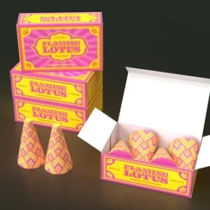 Flaming Lotus | 4 Piece Fountain | Diamond Fireworks