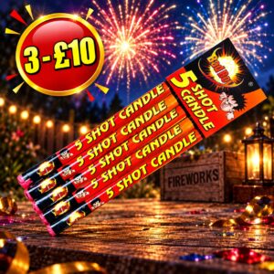 Bad Boy 5 Shot | 5 Shot Candles | Diamond Fireworks
