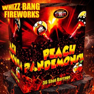 Peach Pandemonium | 36 Shot Barrage | Bright Star Fireworks