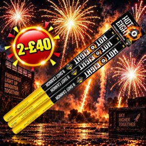 Hot 8 | 3 Pack Roman Candles | Diamond Fireworks