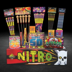 Nitro Crate | 37 Piece Selection Box | Diamond Fireworks
