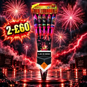Red Thunder | 5 Rocket Pack | Big Star Fireworks