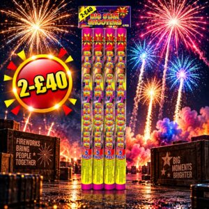 Big Star Shooters | 4 Pack 5 Shot Roman Candle | Big Star Fireworks