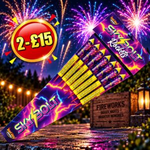 Skybolt | 7 Rocket Pack | Diamond Fireworks