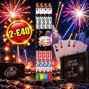 Smokin' Aces | 8 Shot Roman Candle | Bright Star Fireworks