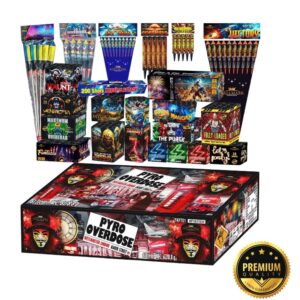 Pyro Overdose | 61 Firework Selection Box |  Hallmark Fireworks