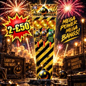 Mega Balls | 3 Rockets | Brothers Pyrotechnics