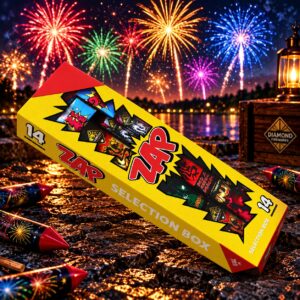 Zap | 29 Piece Selection Box | Diamond Fireworks