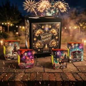 Brothers Choice | 100 Shot Barrage 4 Pack | Brothers Pyrotechnics