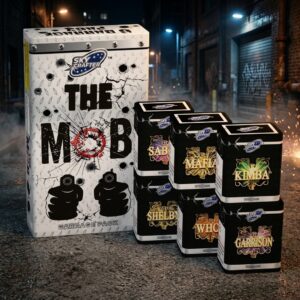 The Mob | 72 Shot Barrage 6 Pack | Brothers Pyrotechnics